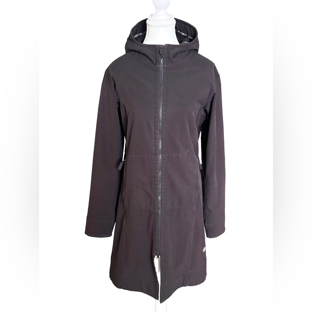 Lululemon Hooded Long Rain Jacket Charcoal Grey | Size Small | Water Resistant